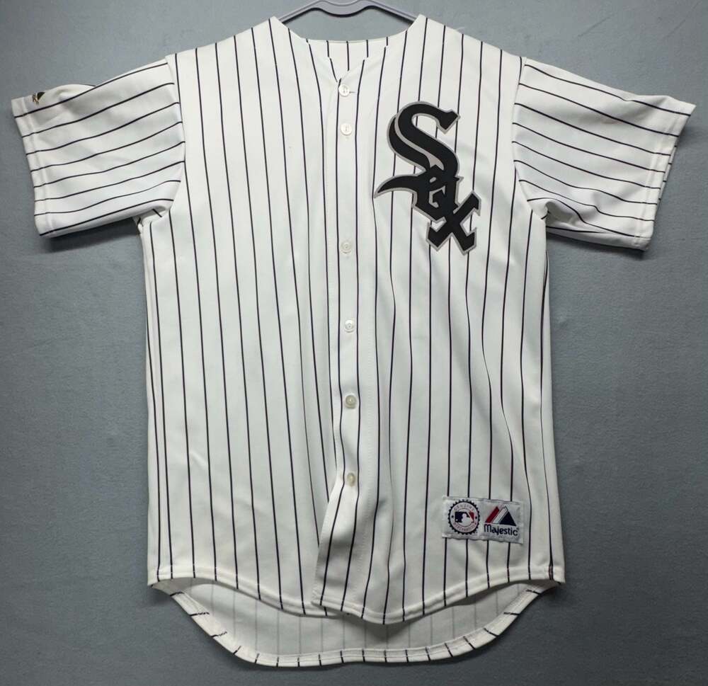 Vintage Majestic Chicago White Sox Paul Konerko #14 Pinstripe Baseball Jersey M